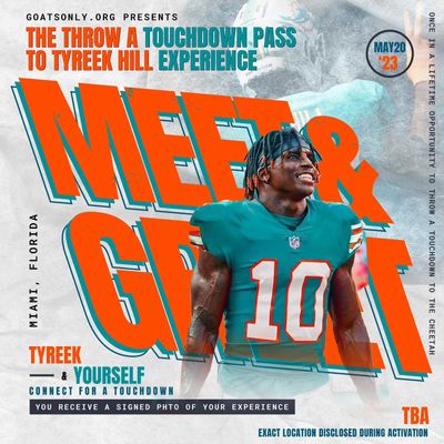 Throw a touchdown pass to Tyreek Hill on Saturday