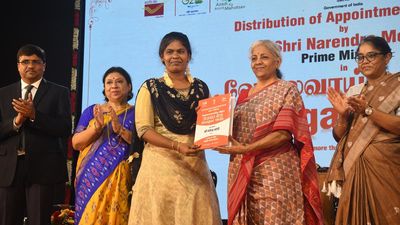 Nirmala Sitharaman hands over offer letters to 247 Union government recruits as part of Rozgar Mela