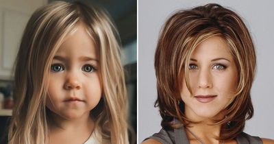 Friends stars transformed into adorable toddlers with the help of AI technology