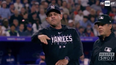 Aaron Boone Celebrated His Ejection By Absolutely Launching His Gum