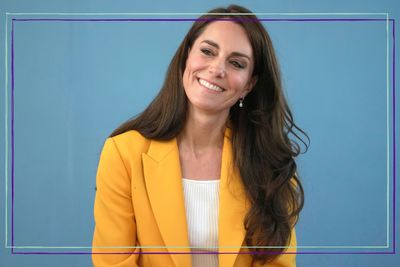 Kate Middleton rocks favorite white trainers and mustard yellow blazer for active day out in Bath