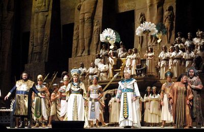 Sonja Frisell's lavish staging of Verdi's 'Aida' ends its 35-year-run at the Metropolitan Opera