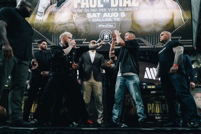 Video: Did Jake Paul, Nate Diaz fumble fight hype at first press conference?