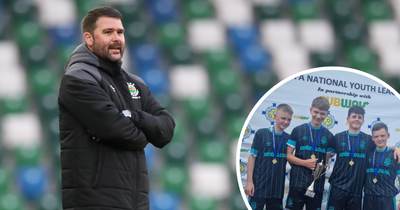 Linfield U14s on League Cup success, David Healy support and trophy desire