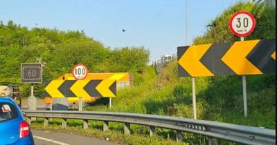 M50 motorists baffled by three different speed limits within 20 metres on Dublin motorway