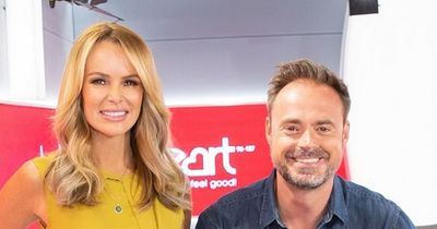 Amanda Holden in hysterics as Jamie Theakston 'gets naked' on their live radio show