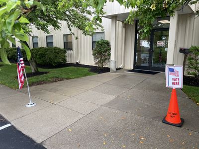 Voters in central Kentucky brave stormy weather to cast ballots on Primary Election Day