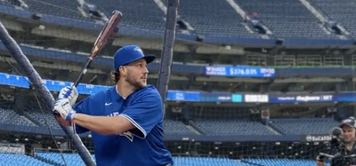 Josh Allen stunned everyone when he hit four home runs during Blue Jays batting practice
