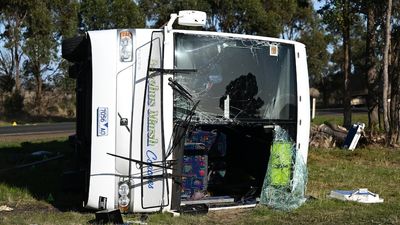 Truck driver granted bail over 'horrific' school bus crash at Eynesbury in Melbourne's west