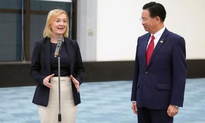 Chinese embassy calls Liz Truss’s trip to Taiwan a ‘dangerous political stunt’