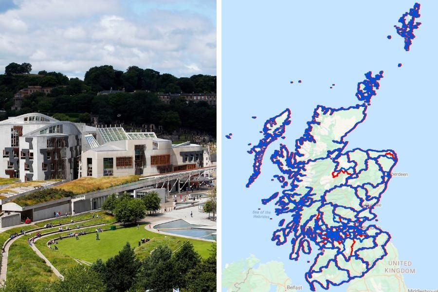 See how Scottish Parliament's constituencies could…