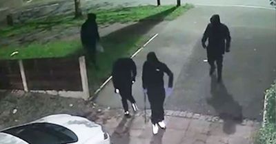 Moment masked robbers took young girls, 7 and 12, hostage with knives and threatened to “kill” boy before ransacking home