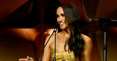 Meghan Markle 'sends telling message' with show-stopping golden gown at glitzy gala