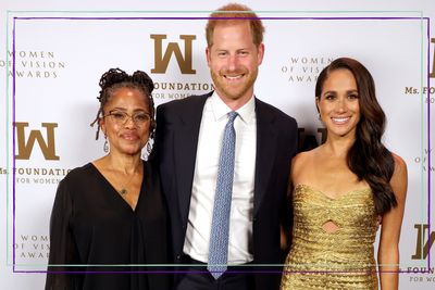 Meghan Markle stuns in golden look for Women of Vision Awards with Prince Harry