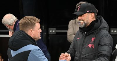 Eddie Howe sends 'hunted' message to Liverpool after Jurgen Klopp's 'happy' Newcastle claim