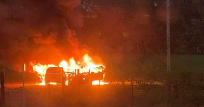 Two cars stolen and torched in Scots city as cops launch probe into incident