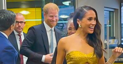 Prince Harry and Meghan Markle baffle fans with unusual entrance to glitzy gala
