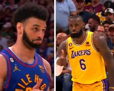 LeBron James classily gave Jamal Murray a thumbs up after a tough shot