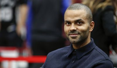 A proud Tony Parker shared a young Victor Wembanyama photo in a Spurs jersey