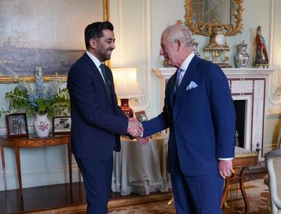 First Minister Humza Yousaf meets with King Charles at Buckingham Palace