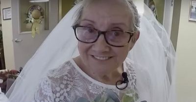 Grandma, 77, marries herself in 'dream wedding' she always wanted after life of heartache