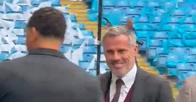 Rio Ferdinand sends four-word message to Liverpool icon Jamie Carragher after awkward exchange