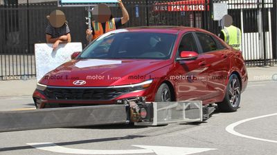 2024 Hyundai Elantra Spied Showing Its Refreshed Face In LA