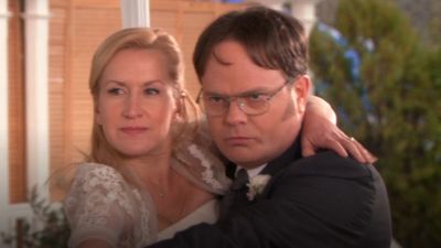 As The Office's Angela Kinsey Celebrates Angela And Dwight's 10-Year Anniversary, Rainn Wilson Is Trying to Get People To Watch His New Show
