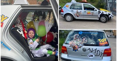 Couple to take Toy Story 'banger' across Europe for Houghton-le-Spring boy who is only child in UK with rare genetic disease