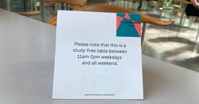 University of Manchester cafe BANS students from studying there over lunch and at weekends