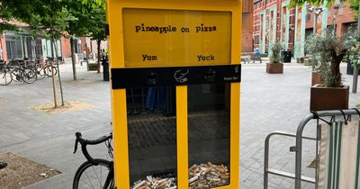 'I wish I smoked just so I could answer!': Cigarette bins that allow smokers to vote with their butts get readers' approval