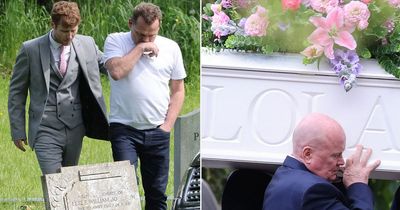 EastEnders films tear-jerking funeral scenes as Jay and Billy carry tragic Lola's coffin