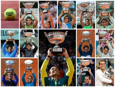 Rafael Nadal's 14 French Open titles