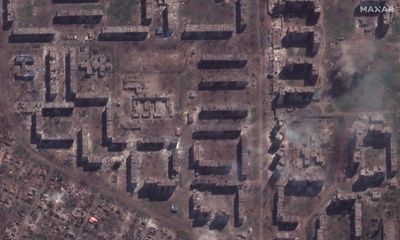 Stark before-and-after images reveal the obliteration of Bakhmut