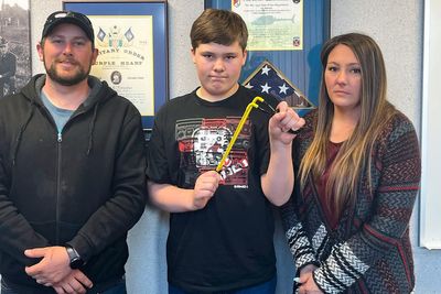 Michigan boy who used slingshot to save sister says he 'was just lucky'