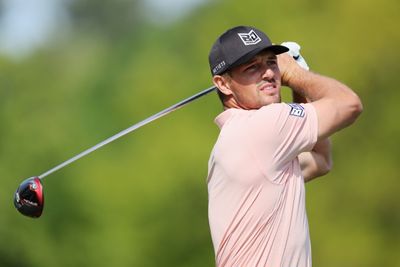Leaner DeChambeau still brings to power to lead at PGA