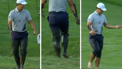 Watch The Hilarious Moment Tom Kim Gets Caked In Mud After Falling In Creek