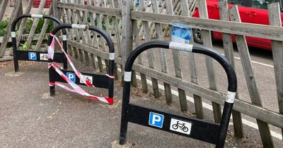 Avon Valley Railway responds to cyclists' concerns after bike rack sawn in two