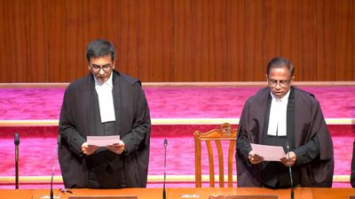 Supreme Court gets two new judges as CJI administers oath of office to Justices Mishra and K.V. Viswanathan