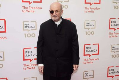 Salman Rushdie makes his first public appearance after a brutal attack in 2022