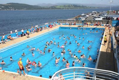 Famous Scottish outdoor pool featured on cover of band's new album