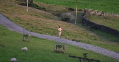 Naked jogger wearing only bum bag spotted again after three-year break