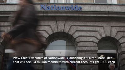 Nationwide to hand back £100 to 3.4 million members