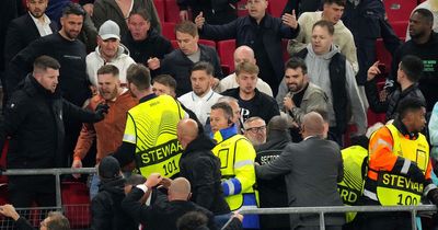 Watch the ugly scenes as West Ham fans clash with AZ Alkmaar ultras after historic victory