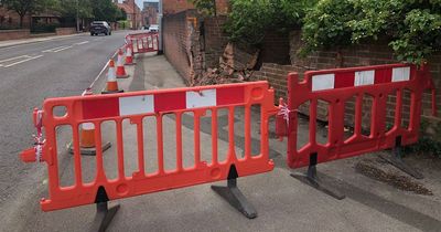 Wall knocked down in Newark crash as neighbours describe hearing sirens and express concern