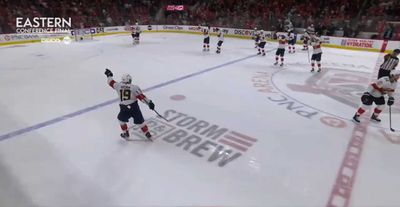 Matthew Tkachuk had the perfect walk-off celebration after his 4OT game-winning goal