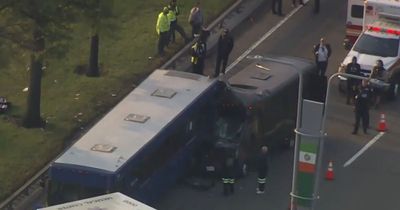 New York JFK Airport: Multiple people hurt in bus crash causing huge delays to airport