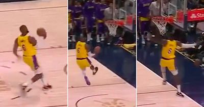 LeBron James left red-faced as showboat dunk fails in Los Angeles Lakers loss