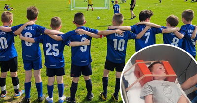 NI football club shares 'perspective' post after young player's horror injury