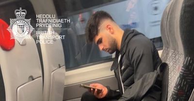 Police issue image after reports of man committing sex act on train